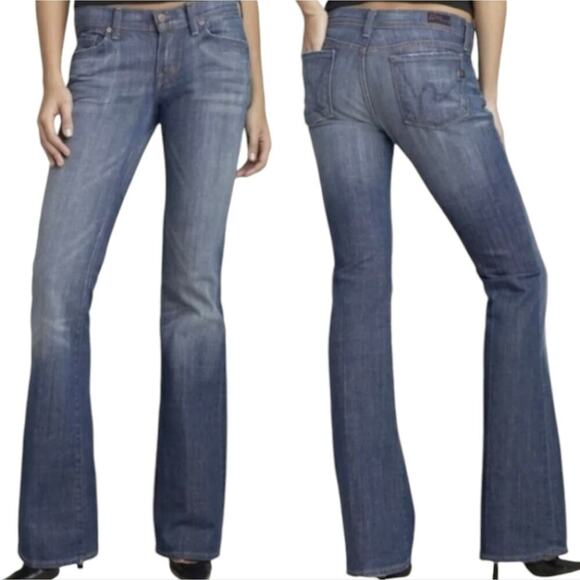 Citizens Of Humanity‎ Jeans Ingrid #002 Stretch Low Waist Flare Denim Size 27 - Picture 1 of 12